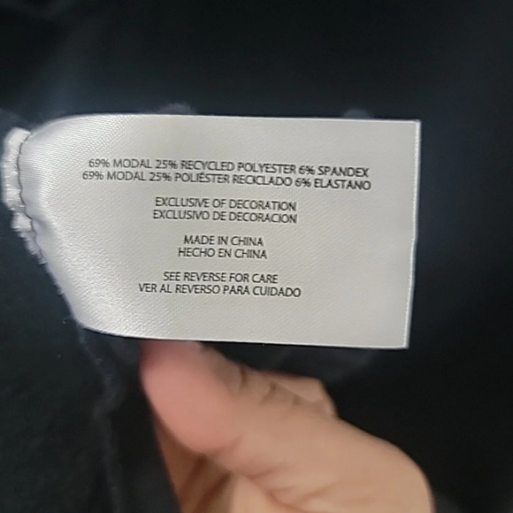 Orvis Womens XXL Banded V Neck Drop Shoulder Extra Soft Blue Sweatshirt Sweater - Picture 4 of 4